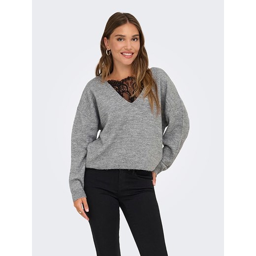 ONLY Sweter w kolorze szarym M okazyjna cena Limango Polska