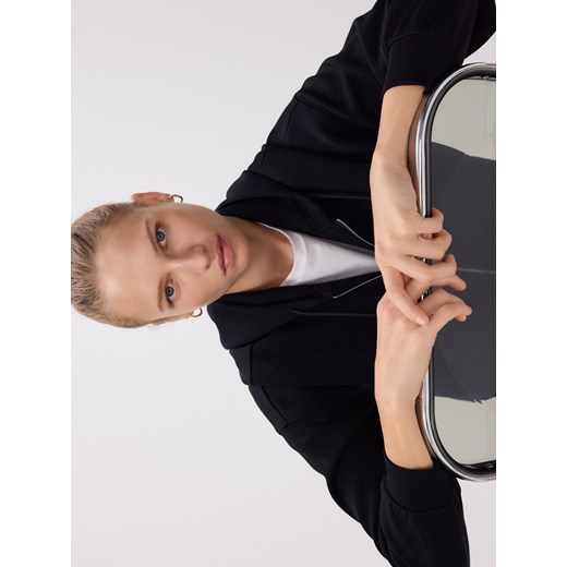 Reserved - Rozpinana bluza z modalem - czarny ze sklepu Reserved w kategorii Bluzy damskie - zdjęcie 186546525