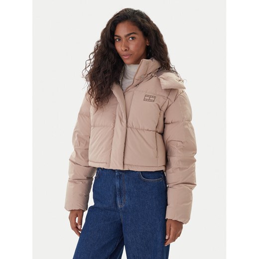 Tommy Jeans Kurtka puchowa Alaska DW0DW21624 Beżowy Regular Fit ze sklepu MODIVO w kategorii Kurtki damskie - zdjęcie 186546865