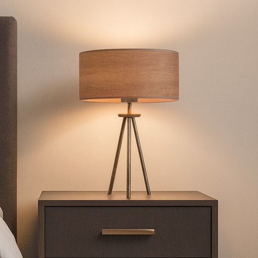 Loftowa lampa stołowa na 3 nogach ALTA ECO z abażurem ze sklepu Lysne w kategorii Lampy stołowe - zdjęcie 186547177