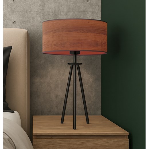 Czarna lampa stołowa na trójnogu ALTA ECO w stylu skandynawskim - id: 6222 - marki Ciekot Partners Sp. Z O. O. - 186547179 Czarna lampa stołowa na trójnogu ALTA ECO w stylu skandynawskim ze sklepu Lysne w kategorii Lampy stołowe - zdjęcie 186547179