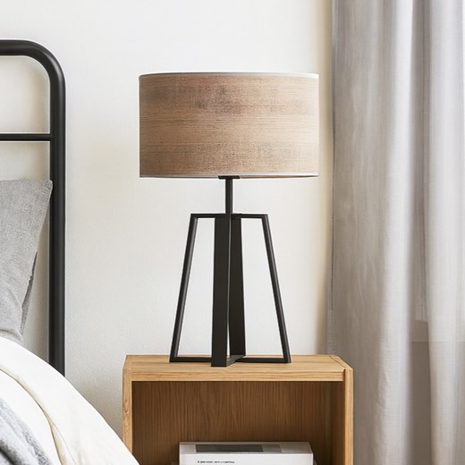 Czarna lampa stołowa w stylu skandynawskim THOR ECO ze sklepu Lysne w kategorii Lampy stołowe - zdjęcie 186547186