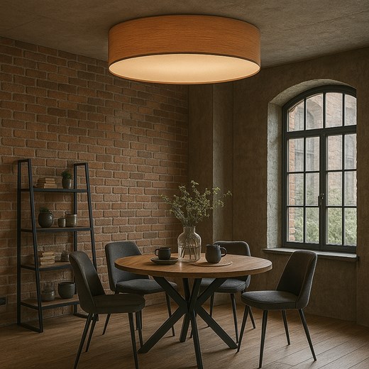 Duży plafon sufitowy z abażurem o średnicy 100 cm MEDINA ECO fi - 100 cm ze sklepu Lysne w kategorii Lampy sufitowe - zdjęcie 186547196