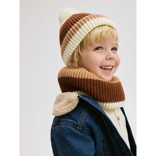 Reserved - Komin z polarową podszewką - kremowy Reserved 0-12 miesięcy wyprzedaż Reserved