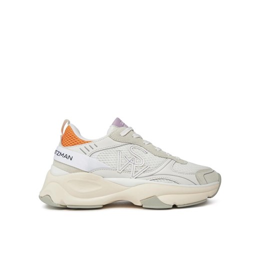 Stuart Weitzman Sneakersy Trainer SH318 Écru ze sklepu MODIVO w kategorii Buty sportowe damskie - zdjęcie 186548549