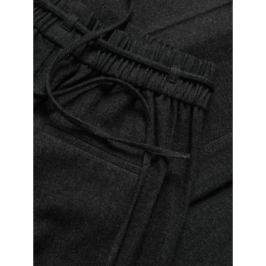 Reserved - Szerokie spodnie z kantem - ciemnoszary Reserved XL Reserved