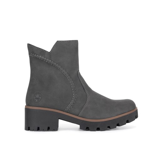 Trzewiki Rieker 79261-45 Szary ze sklepu eobuwie.pl w kategorii Botki - zdjęcie 186550176