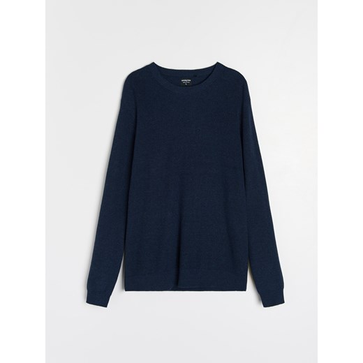 Sinsay - Bawełniany sweter basic - granatowy Sinsay 2XL Sinsay