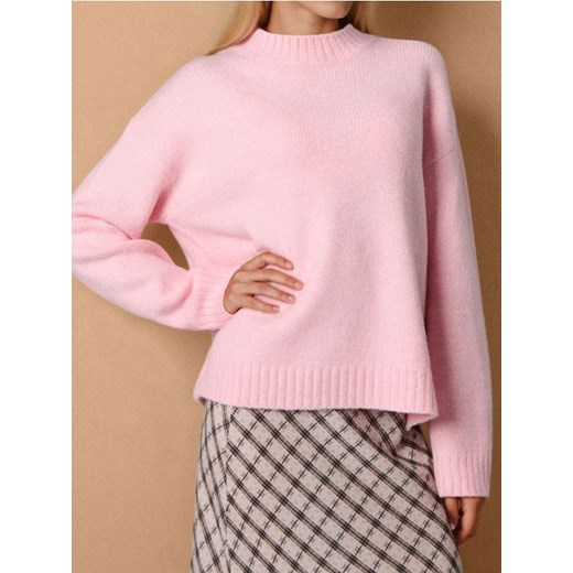 Sinsay - Sweter basic - różowy ze sklepu Sinsay w kategorii Swetry damskie - zdjęcie 186551277