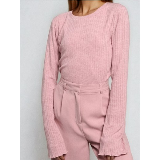 Sinsay - Bluzka z długim rękawem - różowy Sinsay L Sinsay