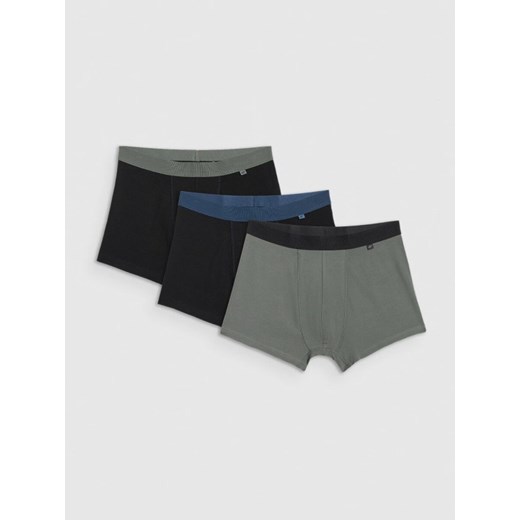 Męskie bokserki (3-pack) 4F 4FRMM00UBXSM068 - multikolor ze sklepu Sportstylestory.com w kategorii Majtki męskie - zdjęcie 186552276
