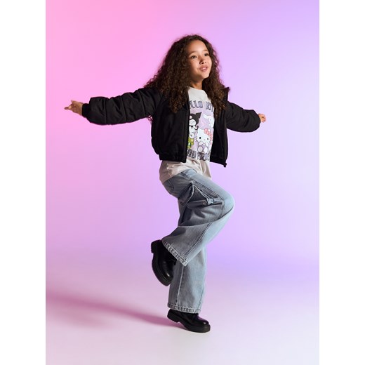 Reserved - Kurtka z kapturem - czarny ze sklepu Reserved w kategorii Kurtki dziewczęce - zdjęcie 186552596