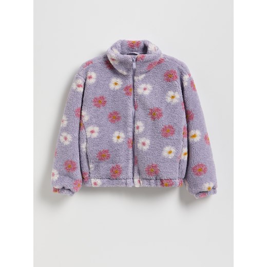 Reserved - Kurtka z imitacji baranka - lawendowy ze sklepu Reserved w kategorii Kurtki dziewczęce - zdjęcie 186552666