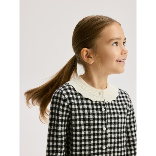 Reserved - Kardigan w kratę - wielobarwny ze sklepu Reserved w kategorii Swetry dziewczęce - zdjęcie 186552717