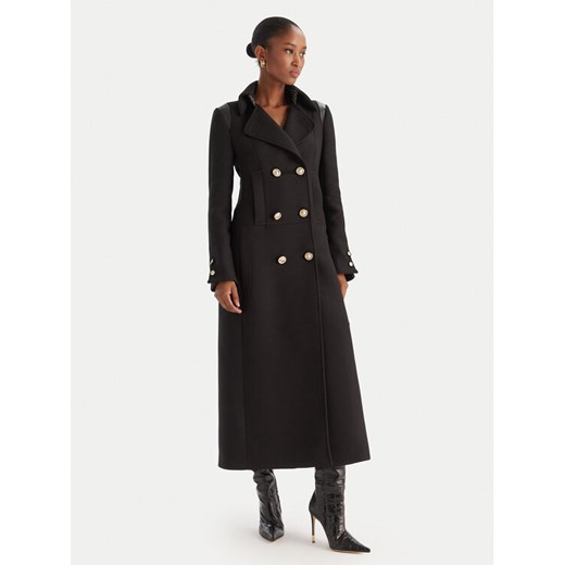 Babylon Płaszcz przejściowy E215BI Czarny Regular Fit ze sklepu MODIVO w kategorii Płaszcze damskie - zdjęcie 186553959