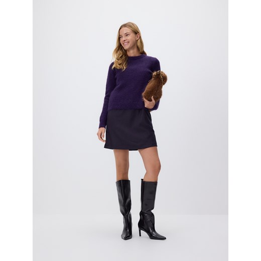 Reserved - Sweter z dodatkiem wełny i moheru - mahoniowy ze sklepu Reserved w kategorii Swetry damskie - zdjęcie 186554828