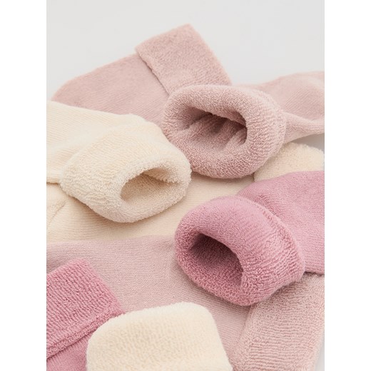 Reserved - Bawełniane skarpetki 5 pack - jasnofioletowy Reserved 19/21 Reserved