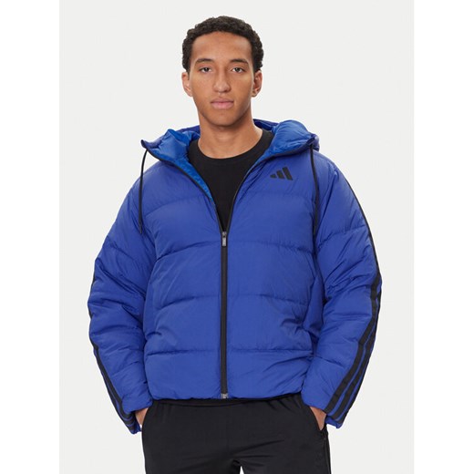 adidas Kurtka puchowa Essentials Climawarm 3-Stripes JW9099 Niebieski Regular Fit ze sklepu MODIVO w kategorii Kurtki męskie - zdjęcie 186555677