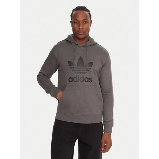 adidas Bluza adicolor Classics Trefoil JY3765 Szary Regular Fit M MODIVO