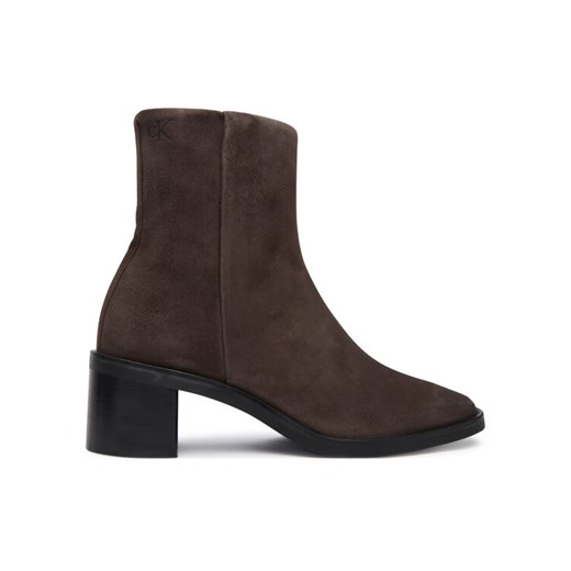 Calvin Klein Botki HW0HW02592 Brązowy ze sklepu MODIVO w kategorii Botki - zdjęcie 186555749