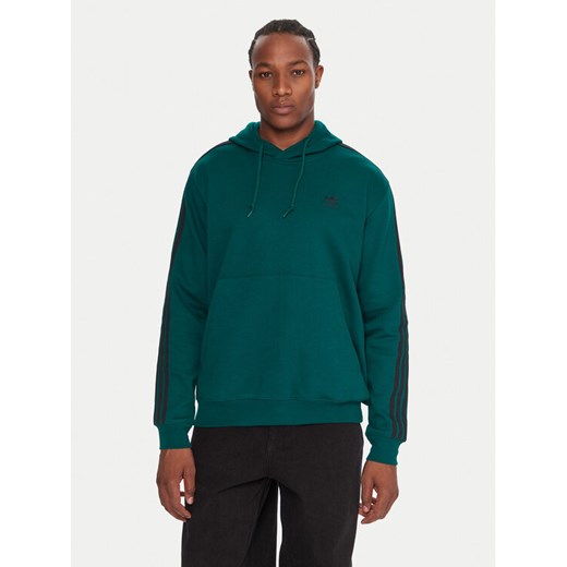 adidas Bluza adicolor Classics 3-Stripes JY1378 Zielony Regular Fit ze sklepu MODIVO w kategorii Bluzy męskie - zdjęcie 186555857
