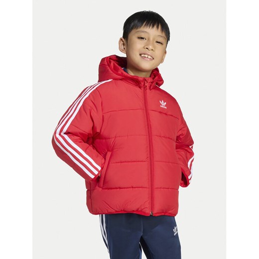 adidas Kurtka zimowa adicolor JV8550 Czerwony Loose Fit ze sklepu MODIVO w kategorii Kurtki chłopięce - zdjęcie 186555865