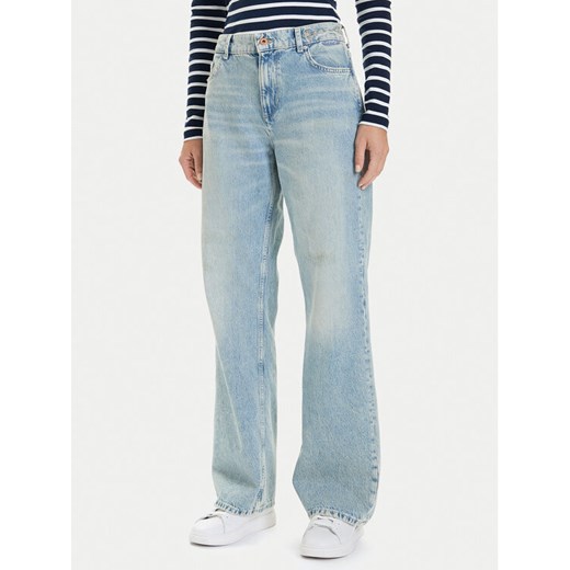 Mustang Jeansy Madison 1016929 Niebieski Wide Fit ze sklepu MODIVO w kategorii Jeansy damskie - zdjęcie 186555867