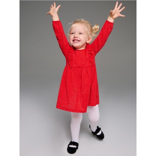 Sinsay - Sukienka babydoll - czerwony ze sklepu Sinsay w kategorii Sukienki niemowlęce - zdjęcie 186557979