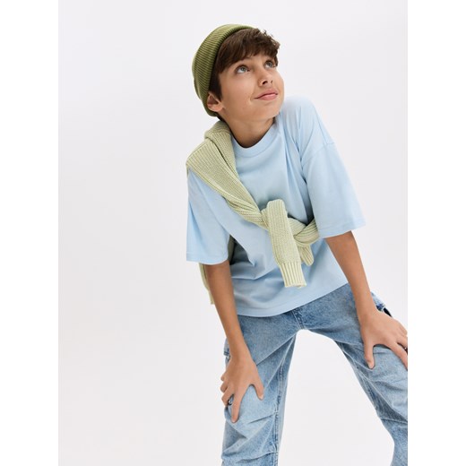 Reserved - Classic denim joggers - niebieski Reserved 116 (5-6 lat) promocyjna cena Reserved