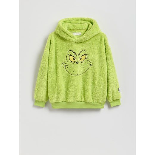 Reserved - Świąteczna bluza Grinch - zielony ze sklepu Reserved w kategorii Bluzy chłopięce - zdjęcie 186559106