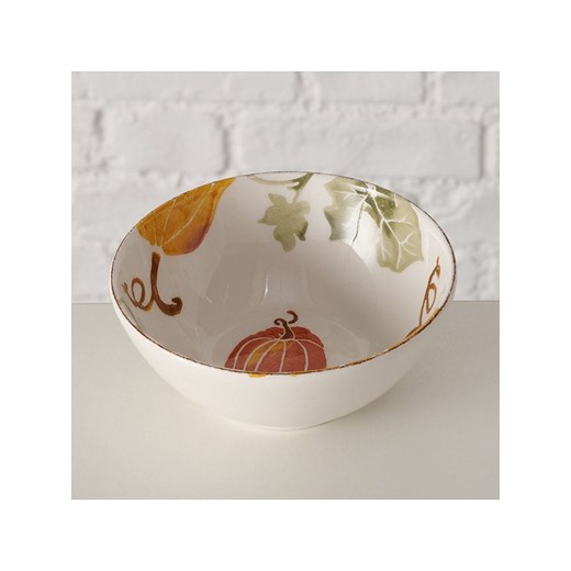 Boltze Miska &quot;Ambera&quot; w kolorze biało-pomarańczowym na musli - Ø 14 cm ze sklepu Limango Polska w kategorii Naczynia - zdjęcie 186560366