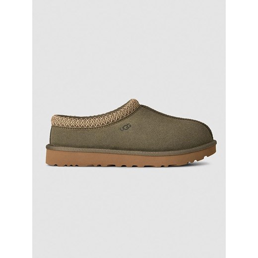 UGG Skórzane kapcie &quot;Tasman II&quot; w kolorze khaki ze sklepu Limango Polska w kategorii Kapcie damskie - zdjęcie 186561697