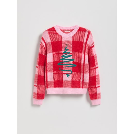 Reserved - Świąteczny sweter z wiskozą - wielobarwny ze sklepu Reserved w kategorii Swetry dziewczęce - zdjęcie 186563218