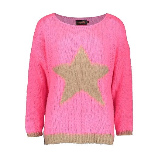 miss goodlife Sweter &quot;Star&quot; w kolorze beżowo-różowym ze sklepu Limango Polska w kategorii Swetry damskie - zdjęcie 186564409