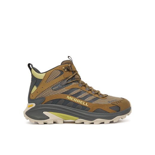 Trekkingi Merrell Moab Speed 2 Mid GORE-TEX J038339 Brązowy ze sklepu eobuwie.pl w kategorii Buty trekkingowe męskie - zdjęcie 186566616