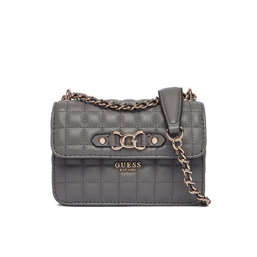 Torebka Guess Nadira Mini HWQG84 24780 Szary ze sklepu eobuwie.pl w kategorii Kopertówki - zdjęcie 186566626