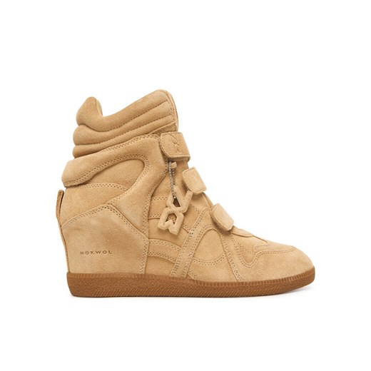 Nokwol Sneakersy Demmi Beżowy ze sklepu MODIVO w kategorii Buty sportowe damskie - zdjęcie 186567289