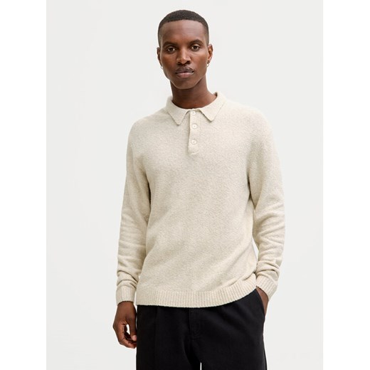 Jack & Jones Sweter Maverick 12286144 Beżowy Regular Fit ze sklepu MODIVO w kategorii Swetry męskie - zdjęcie 186567309