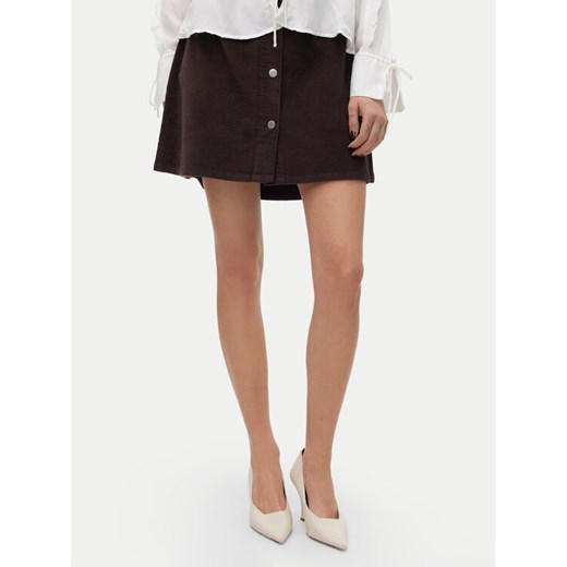 Vero Moda Spódnica mini Etta 10315342 Brązowy Regular Fit ze sklepu MODIVO w kategorii Spódnice - zdjęcie 186567315