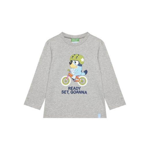 United Colors Of Benetton Bluzka 3I1XG10KH Szary Regular Fit ze sklepu MODIVO w kategorii T-shirty chłopięce - zdjęcie 186567339