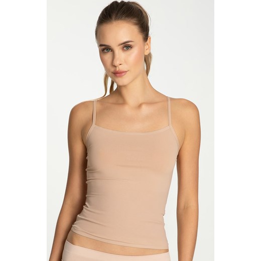 Julimex bezowy podkoszulek Soft&amp;Smooth Cami Top, Kolor beżowy, Rozmiar S, Julimex ze sklepu Primodo w kategorii Podkoszulki i halki - zdjęcie 186568169