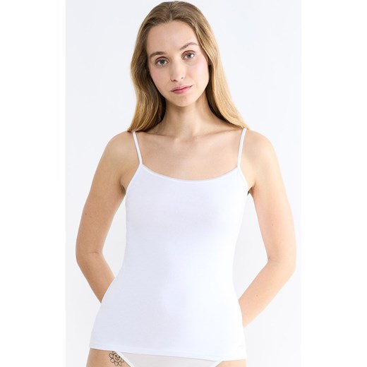 Sloggi top na cienkich ramiączkach Pure Comfort 10222390-0003, Kolor biały, Rozmiar L, Sloggi ze sklepu Primodo w kategorii Podkoszulki i halki - zdjęcie 186568238