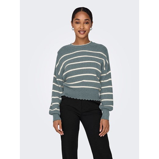 ONLY Sweter w kolorze niebiesko-białym M Limango Polska okazja