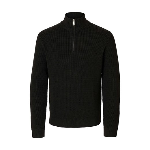 SELECTED HOMME Sweter &quot;Theo&quot; w kolorze czarnym ze sklepu Limango Polska w kategorii Swetry męskie - zdjęcie 186568505