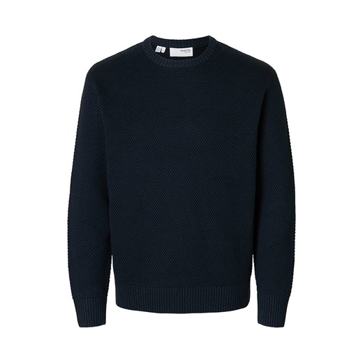 SELECTED HOMME Sweter &quot;Henny&quot; w kolorze granatowym ze sklepu Limango Polska w kategorii Swetry męskie - zdjęcie 186568509