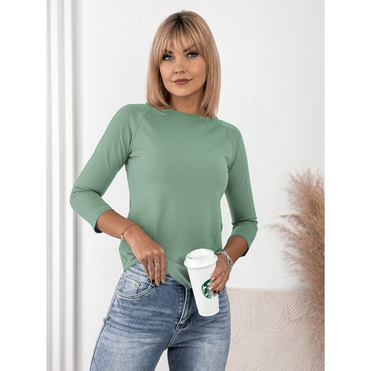 bluzka irma pistacjowa one size ze sklepu UBRA w kategorii Bluzki damskie - zdjęcie 186568916