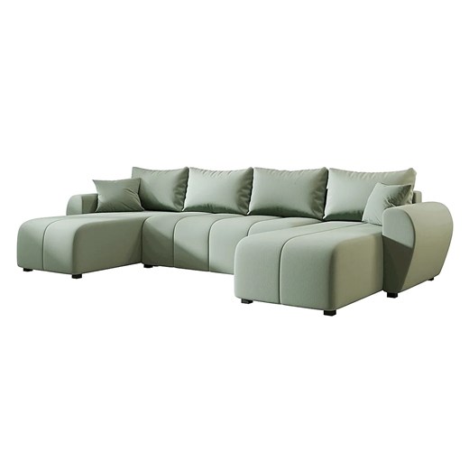 Zielony duży narożnik rozkładany U K3-N53 ze sklepu Edinos.pl w kategorii Narożniki - zdjęcie 186569207