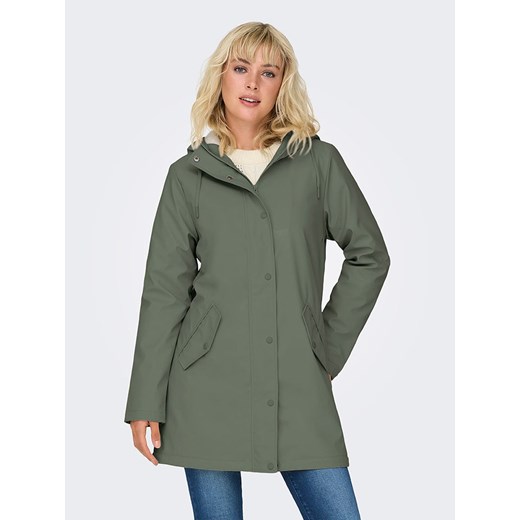 ONLY Płaszcz przeciwdeszczowy "ONLSALLY" w kolorze zielonym ze sklepu Limango Polska w kategorii Kurtki damskie - zdjęcie 186569635