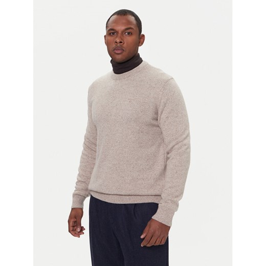 Barbour Sweter Essential Tisbury MKN0844ST51 Beżowy Regular Fit ze sklepu MODIVO w kategorii Swetry męskie - zdjęcie 186569907