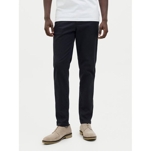 Jack & Jones Chinosy Marco Arthur 12260904 Granatowy Slim Fit ze sklepu MODIVO w kategorii Spodnie męskie - zdjęcie 186569916